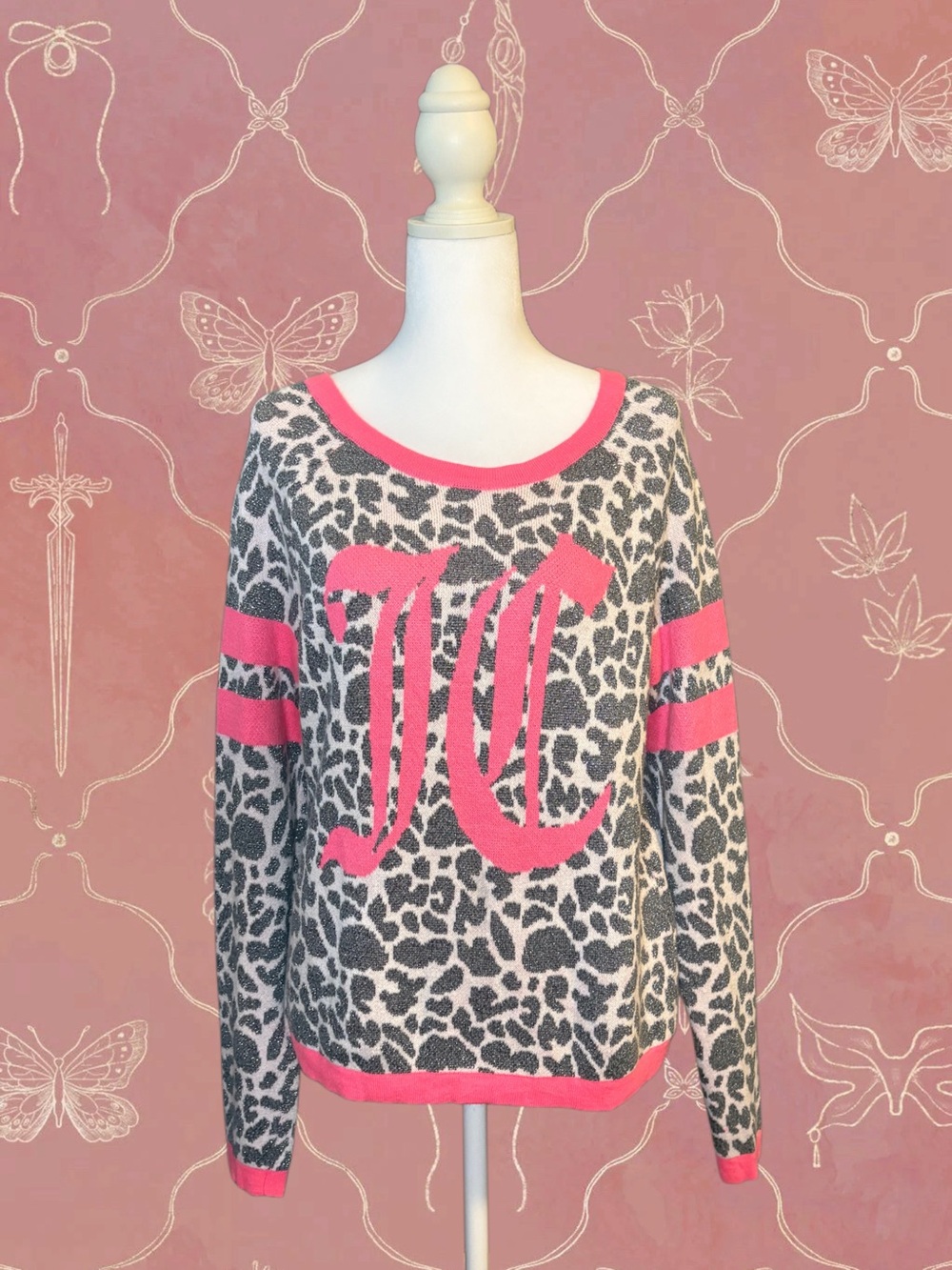 Juicy Couture Leopard Print Sweatshirt